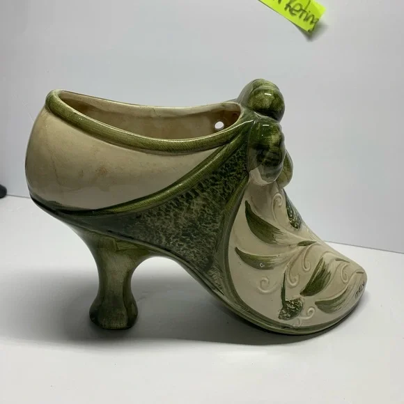 Faience High Heel Boot Figurine – Italy, Late 19th Century,